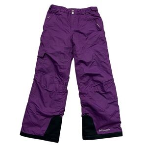 Columbia Youth Girls size M Purple Omni-Heat Snow Pants Snowboard Winter Ski